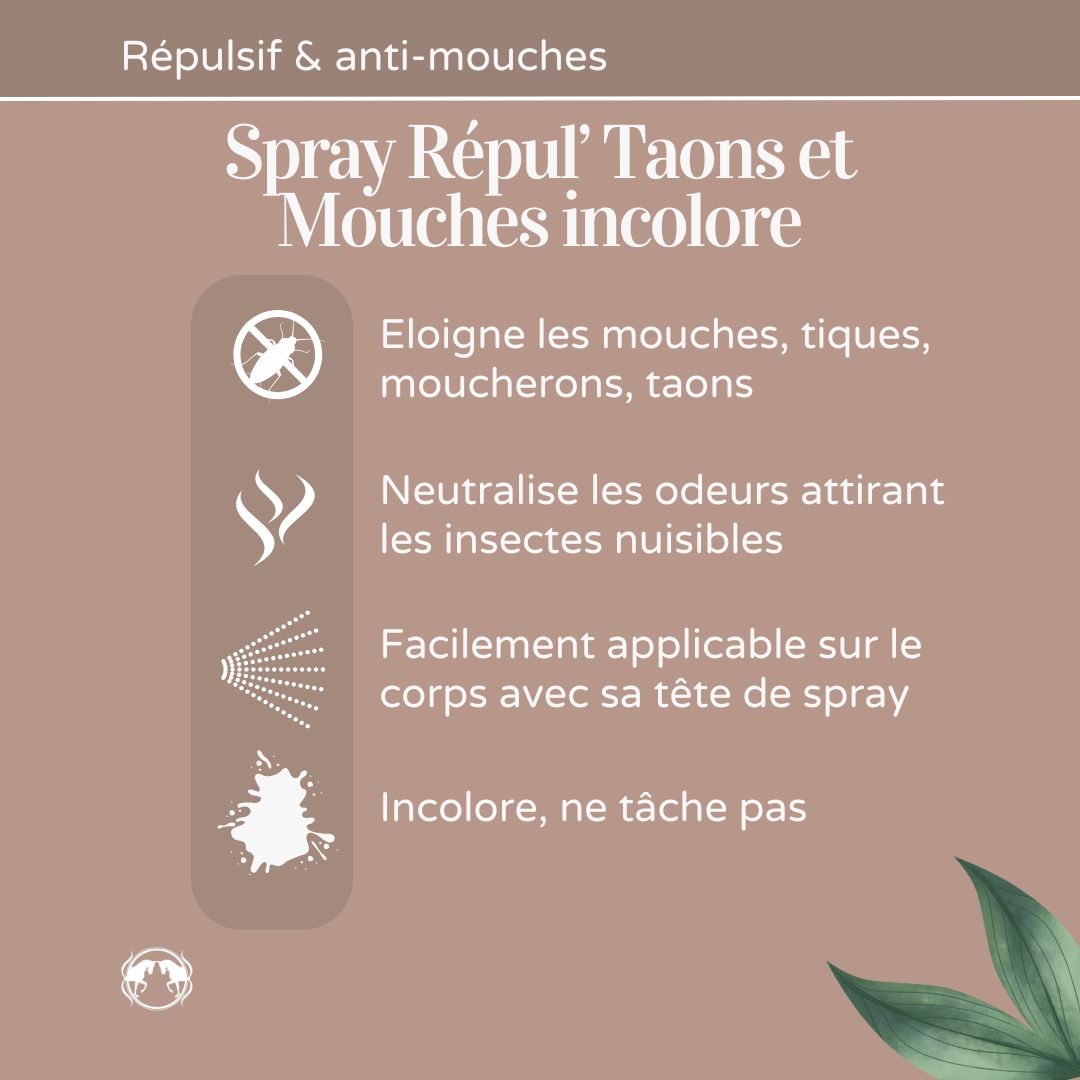 NATURACHEVAL Spray répulsif Taons & Mouches naturel avantages NATURACHEVAL Spray répulsif Taons & Mouches naturel avantages